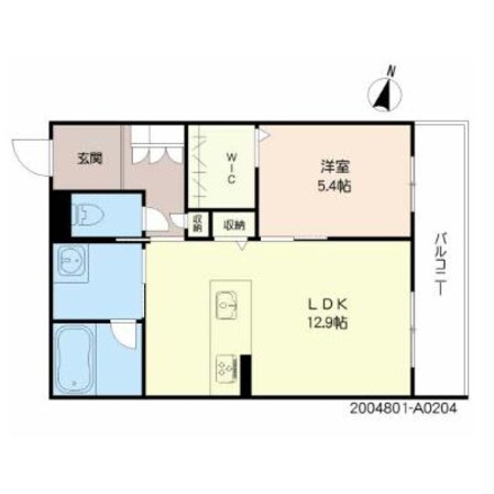 上の門 徒歩2分 2階の物件間取画像